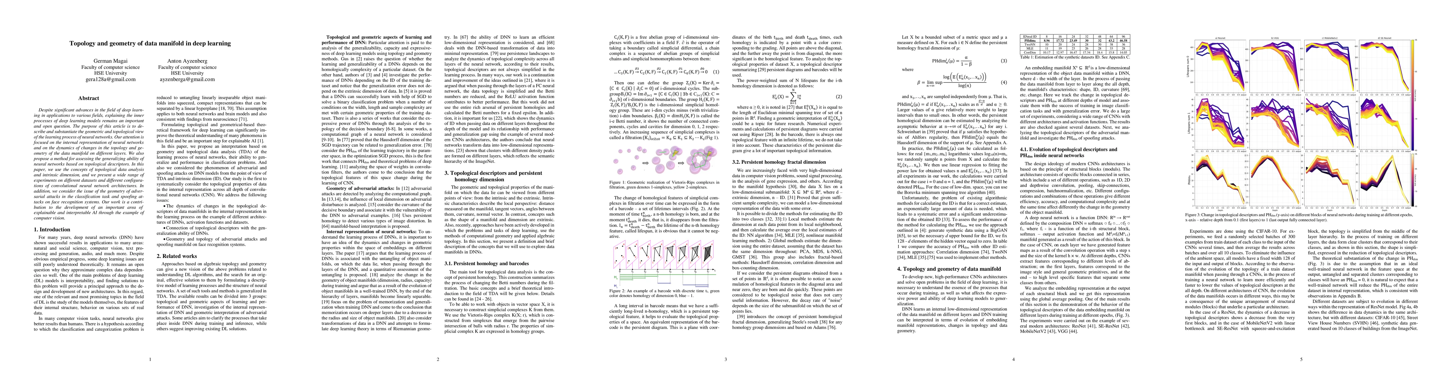 Thumbnail for Topology and geometry of data manifold in deep learning