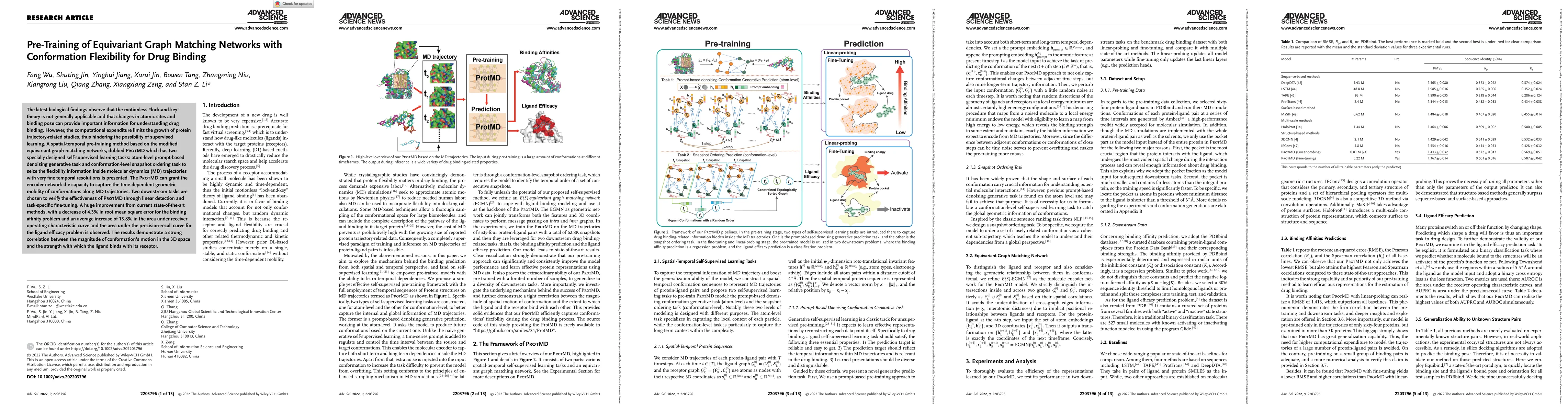 Thumbnail for Pre-training of Equivariant Graph Matching Networks with Conformation
  Flexibility for Drug Binding