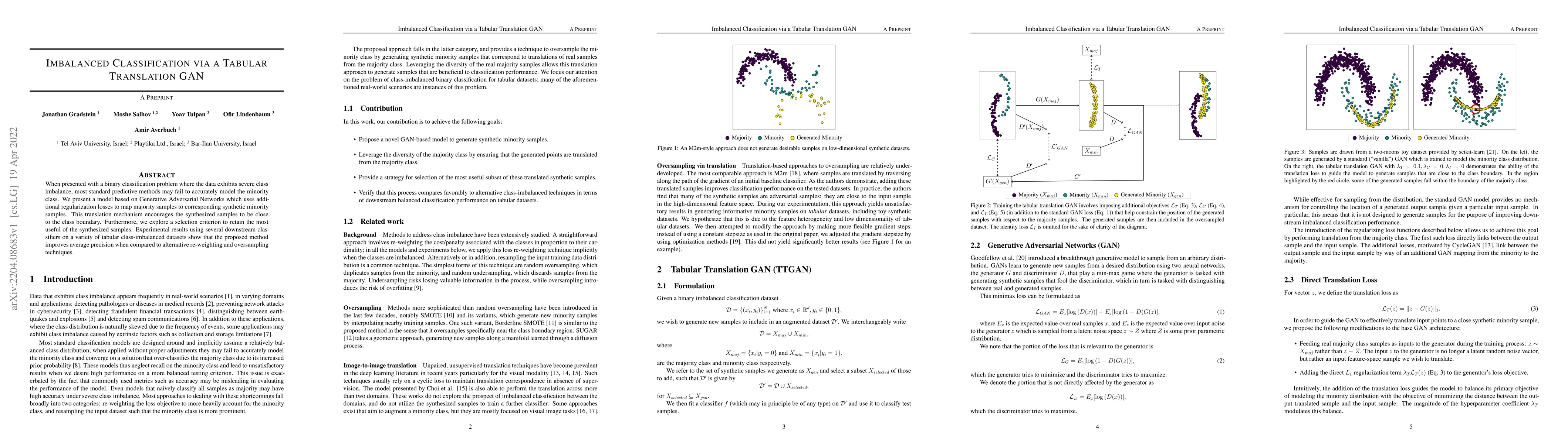 Thumbnail for Imbalanced Classification via a Tabular Translation GAN