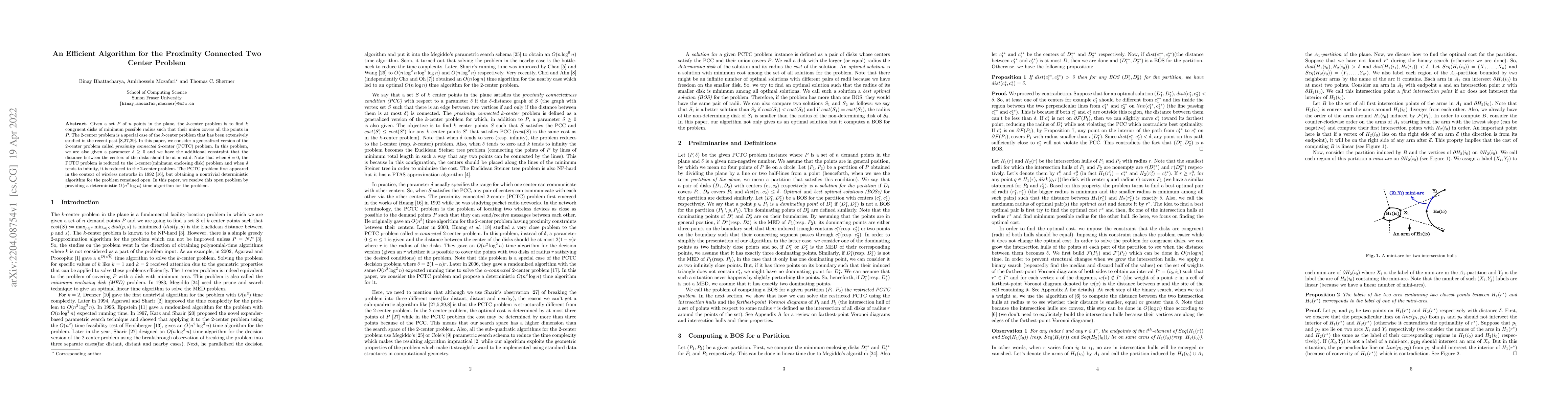 Thumbnail for An Efficient Algorithm for the Proximity Connected Two Center Problem