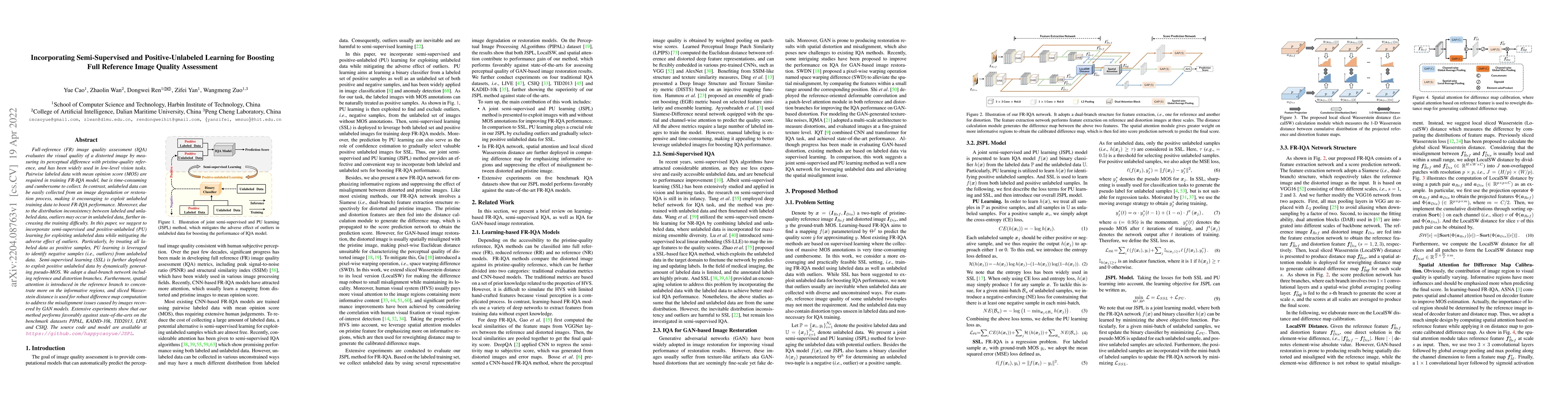 Thumbnail for Incorporating Semi-Supervised and Positive-Unlabeled Learning for
  Boosting Full Reference Image Quality Assessment