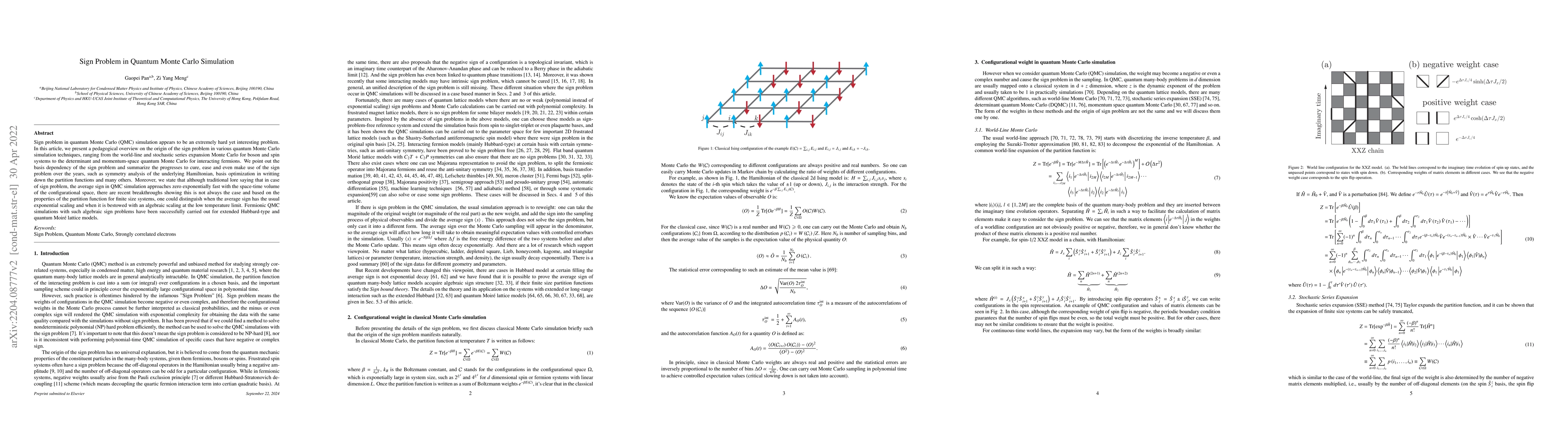 Thumbnail for Sign Problem in Quantum Monte Carlo Simulation