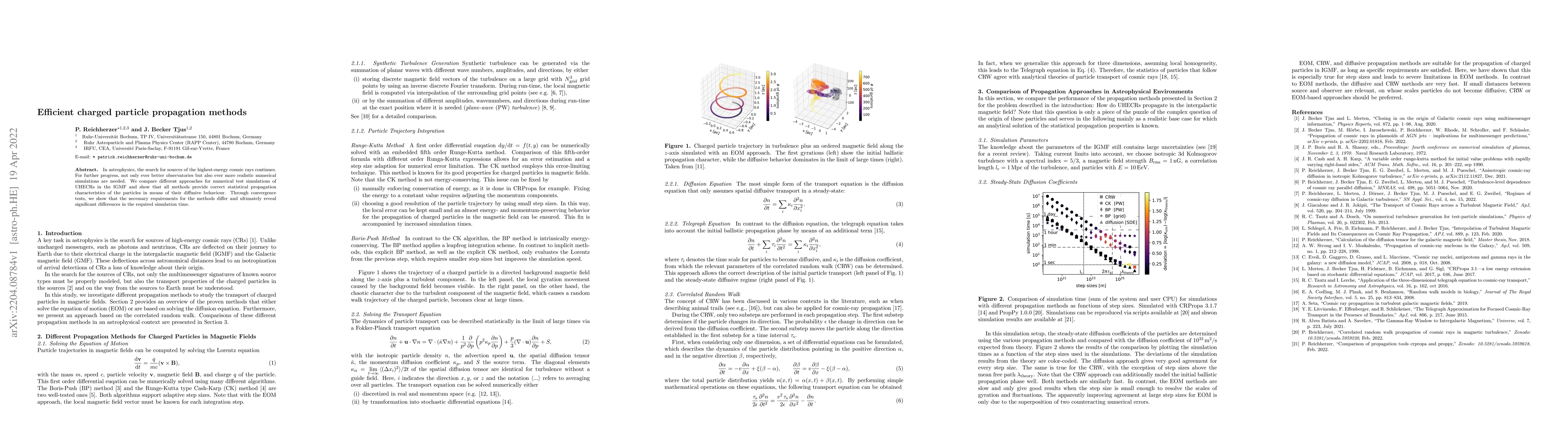 Thumbnail for Efficient charged particle propagation methods