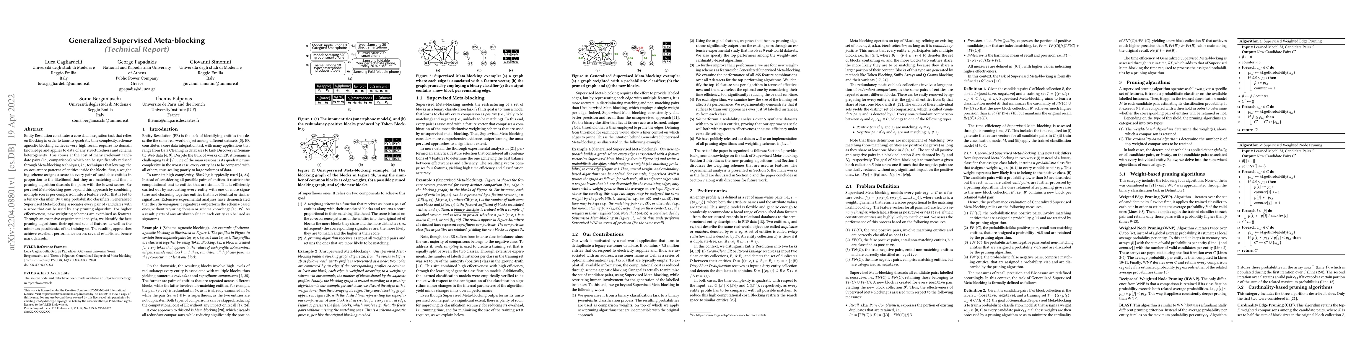 Thumbnail for Generalized Supervised Meta-blocking (technical report)