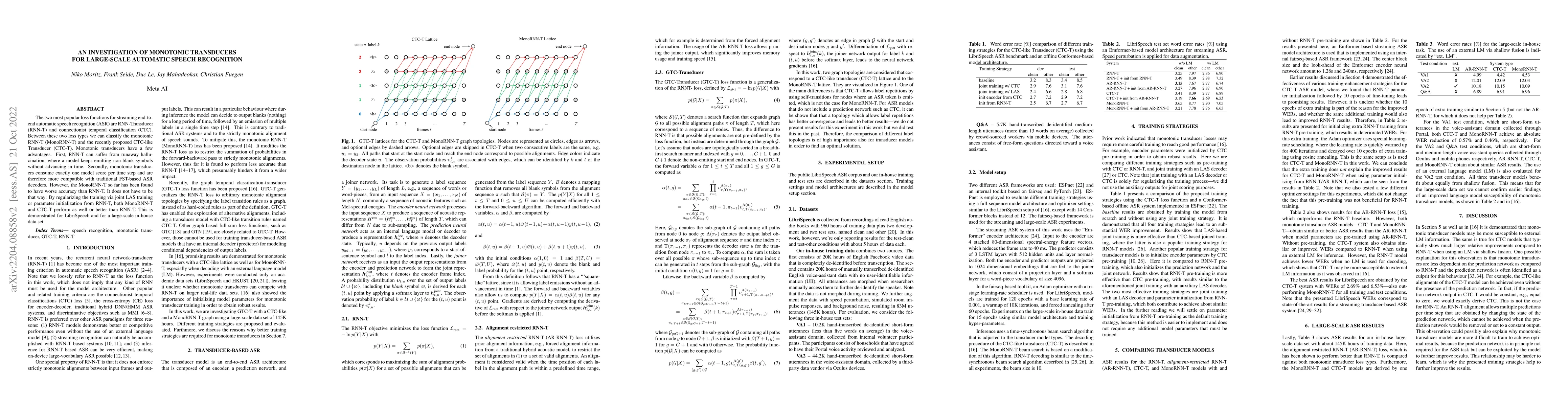 Thumbnail for An Investigation of Monotonic Transducers for Large-Scale Automatic
  Speech Recognition