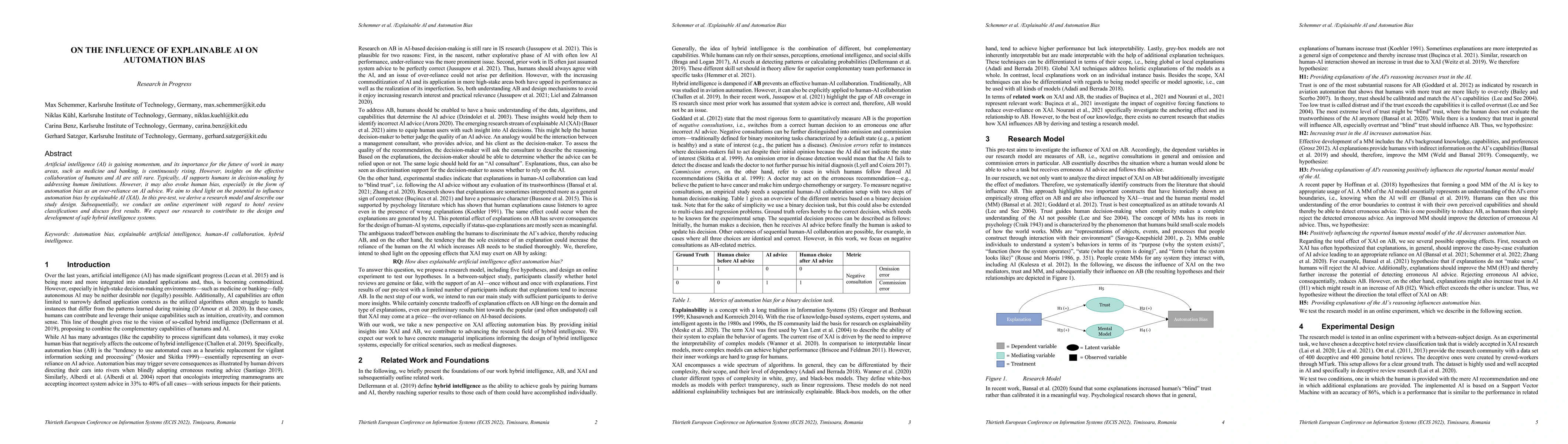 Thumbnail for On the Influence of Explainable AI on Automation Bias