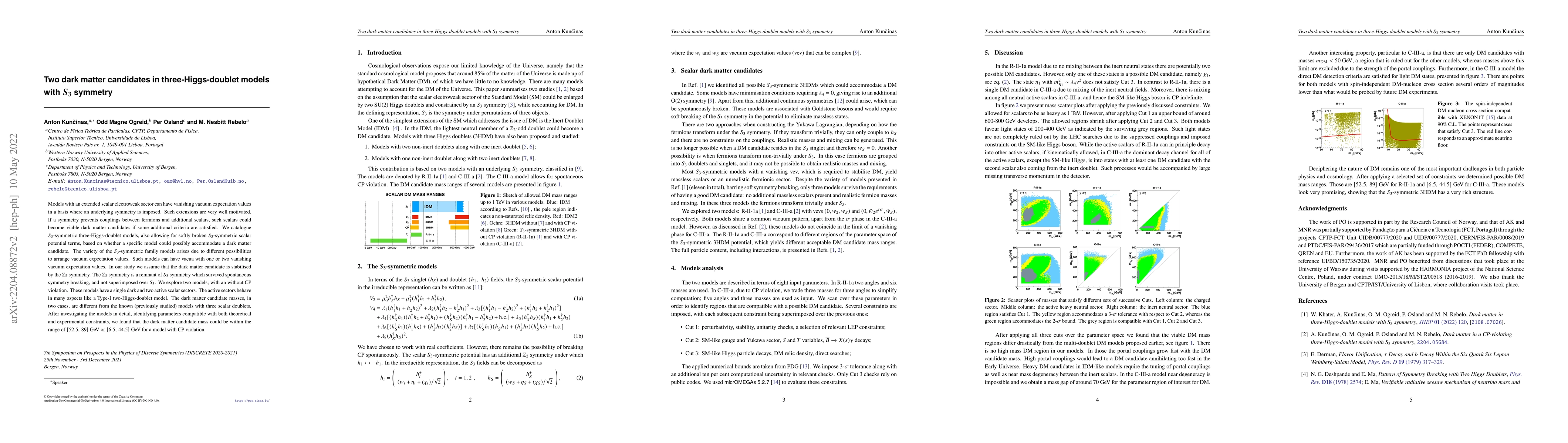 Thumbnail for Two dark matter candidates in three-Higgs-doublet models with $S_3$
  symmetry