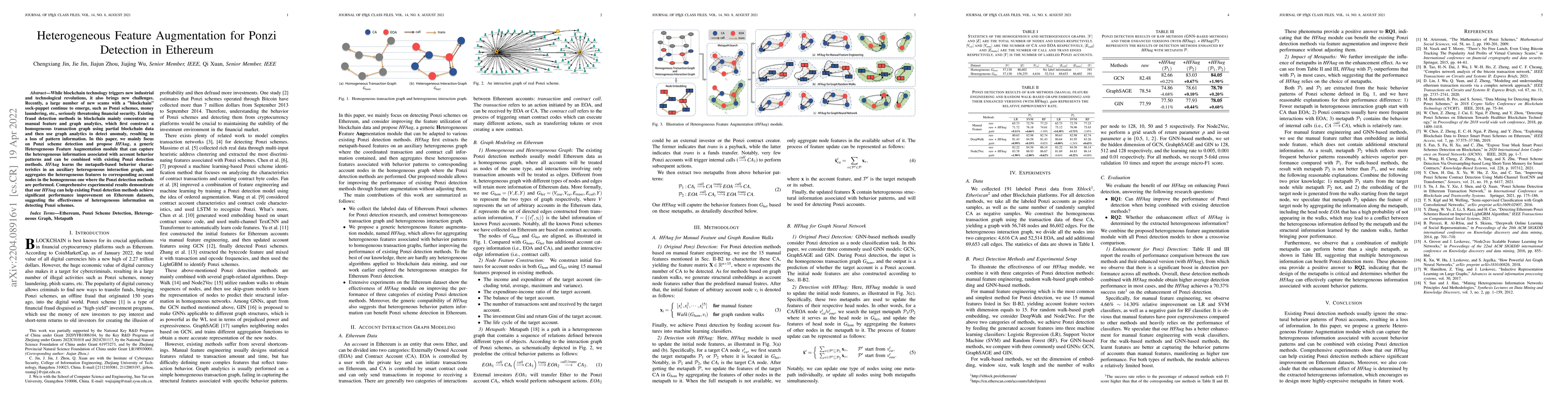 Thumbnail for Heterogeneous Feature Augmentation for Ponzi Detection in Ethereum