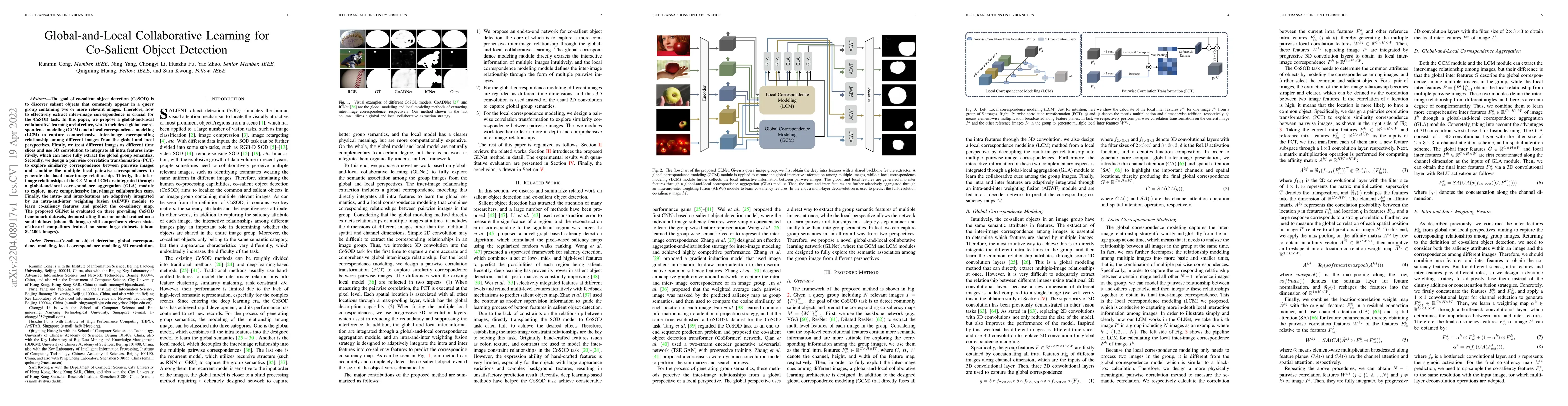 Thumbnail for Global-and-Local Collaborative Learning for Co-Salient Object Detection