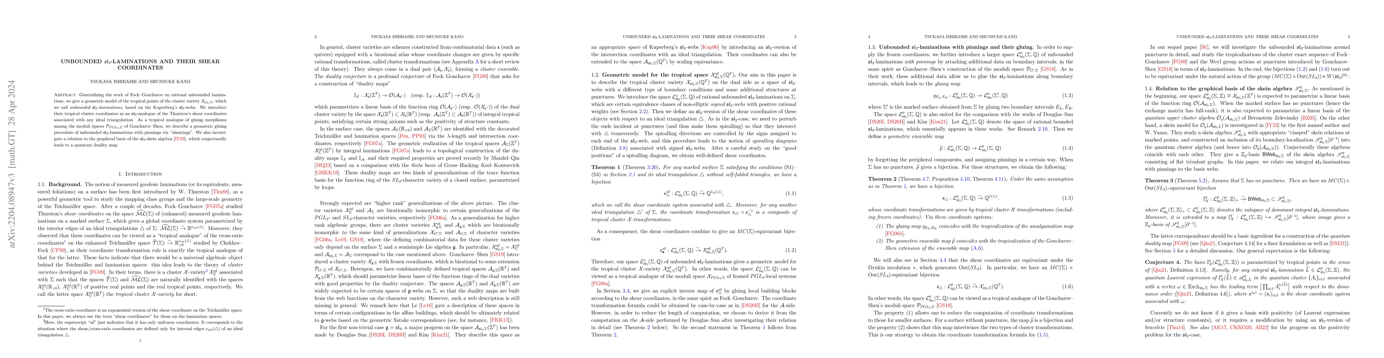 Thumbnail for Unbounded $\mathfrak{sl}_3$-laminations and their shear coordinates