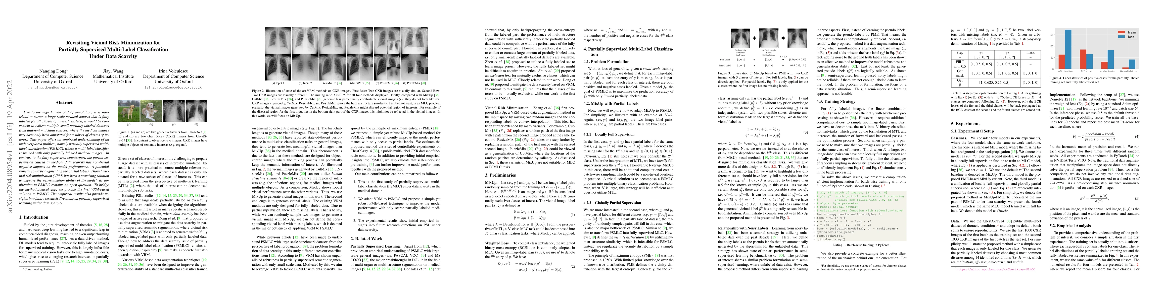 Thumbnail for Revisiting Vicinal Risk Minimization for Partially Supervised
  Multi-Label Classification Under Data Scarcity
