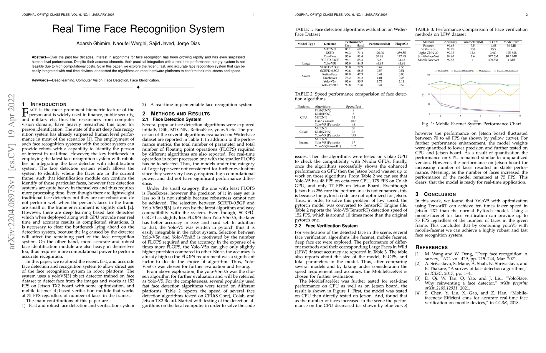 Thumbnail for Real-Time Face Recognition System