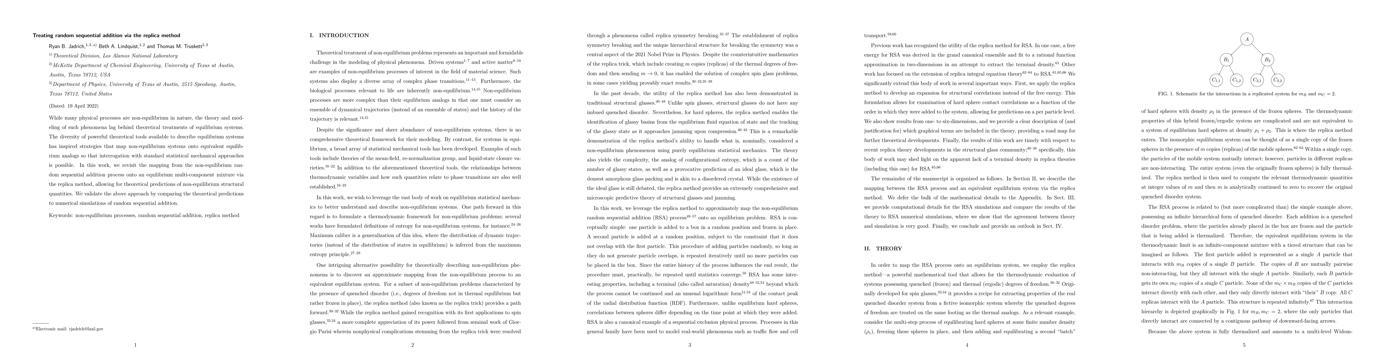 Thumbnail for Treating random sequential addition via the replica method
