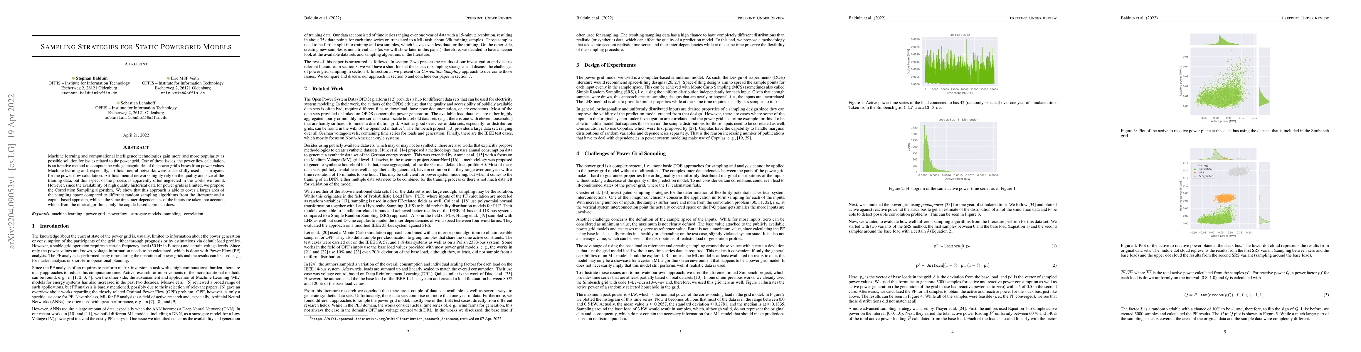 Thumbnail for Sampling Strategies for Static Powergrid Models