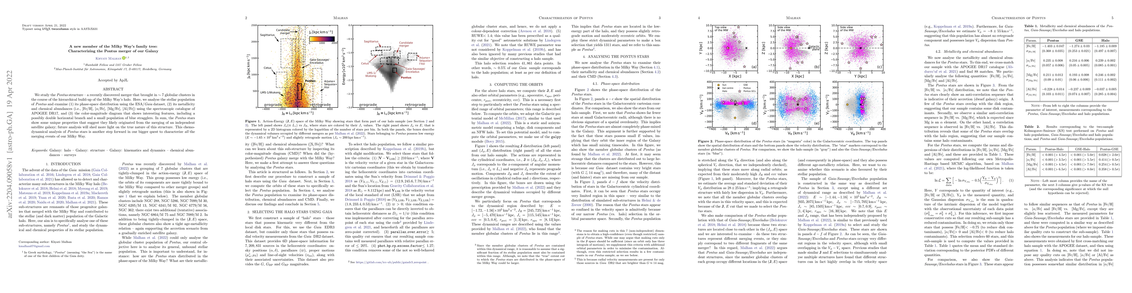 Thumbnail for A new member of the Milky Way's family tree: Characterizing the Pontus
  merger of our Galaxy