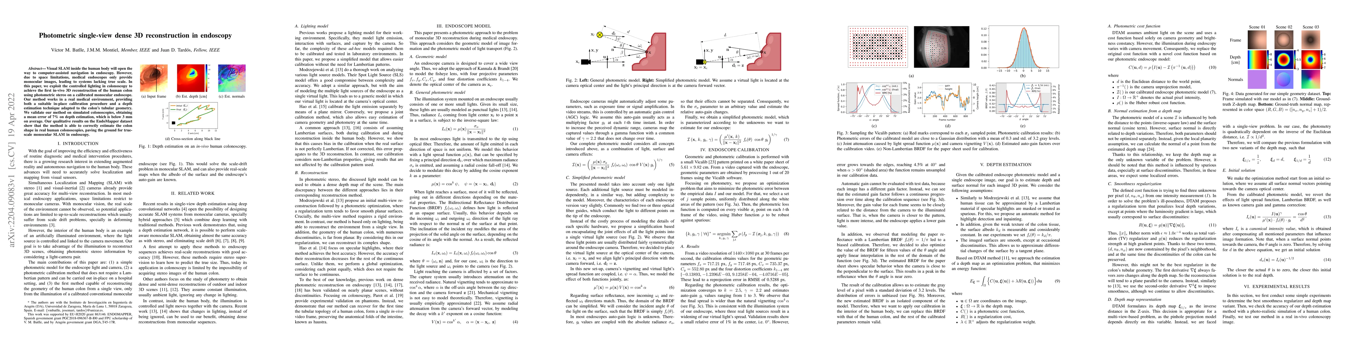 Thumbnail for Photometric single-view dense 3D reconstruction in endoscopy