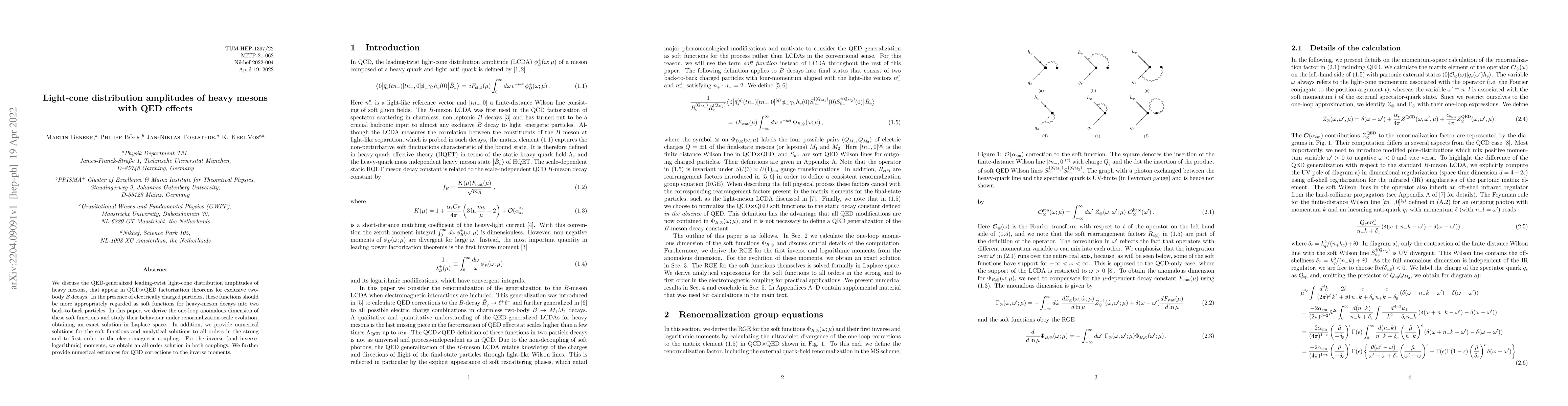 Thumbnail for Light-cone distribution amplitudes of heavy mesons with QED effects