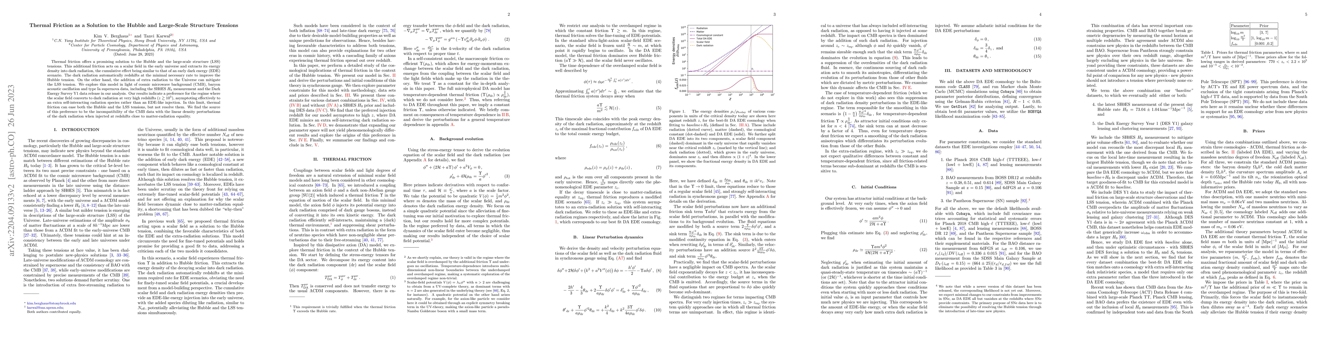 Thumbnail for Thermal Friction as a Solution to the Hubble and Large-Scale Structure
  Tensions