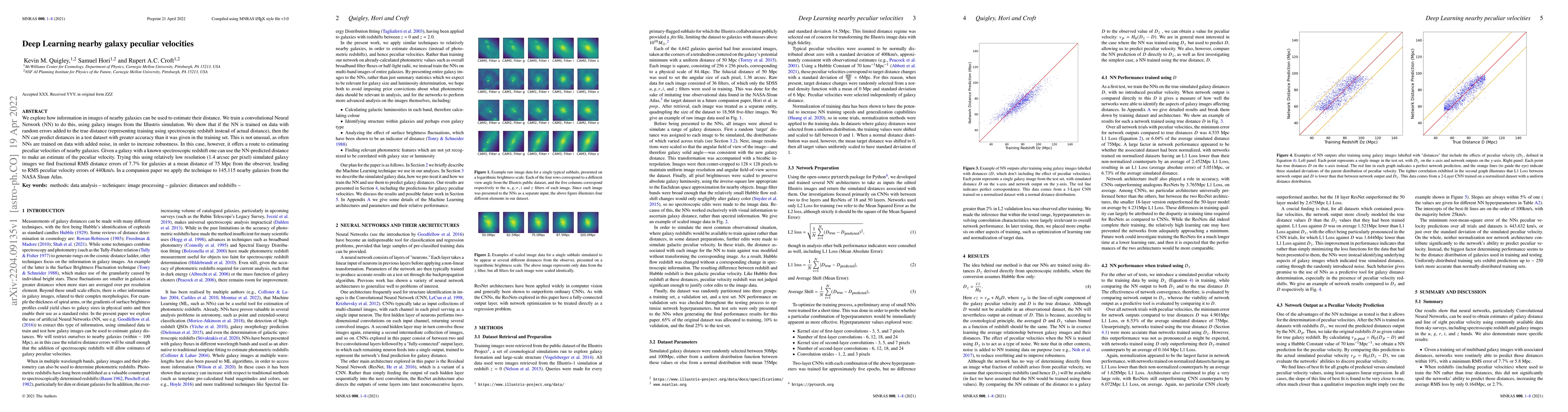 Thumbnail for Deep Learning nearby galaxy peculiar velocities
