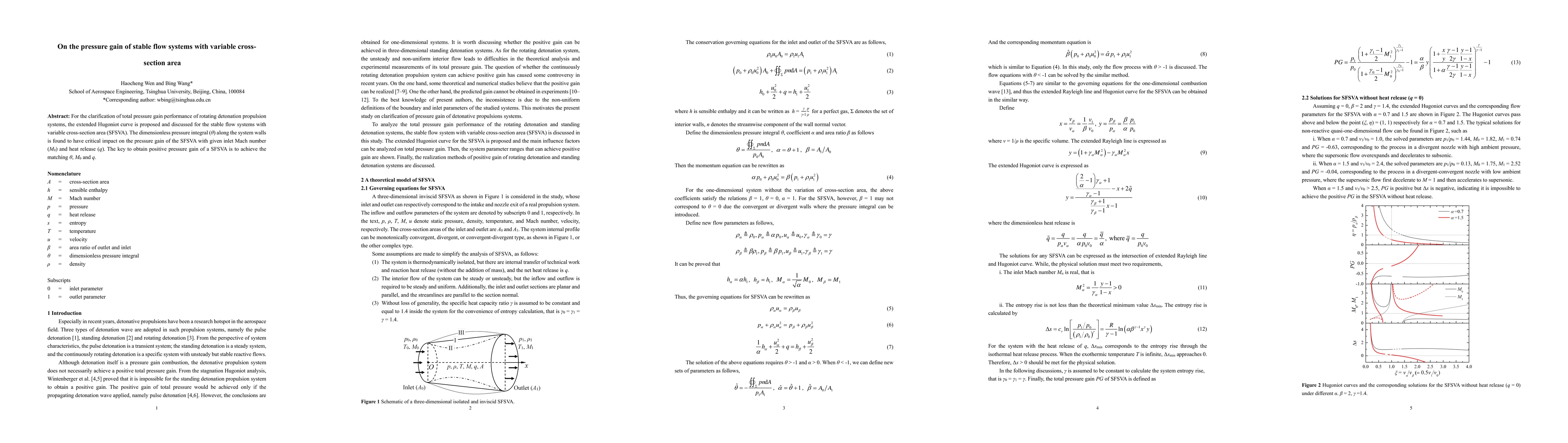 Thumbnail for On the pressure gain of stable flow systems with variable cross-section
  area