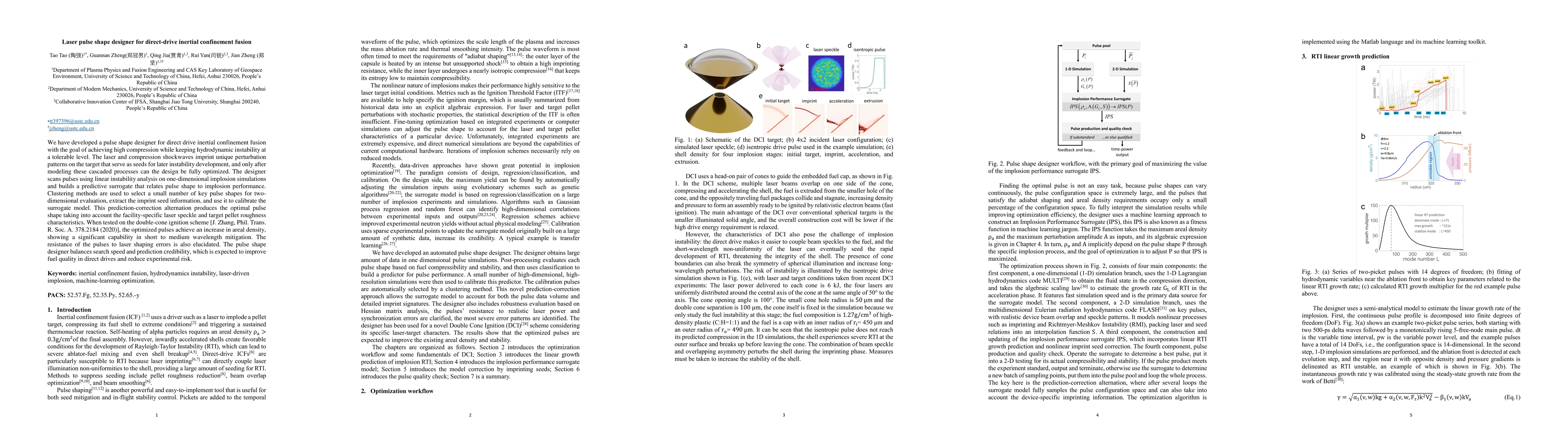 Thumbnail for Laser pulse shape designer for direct-drive inertial confinement fusion