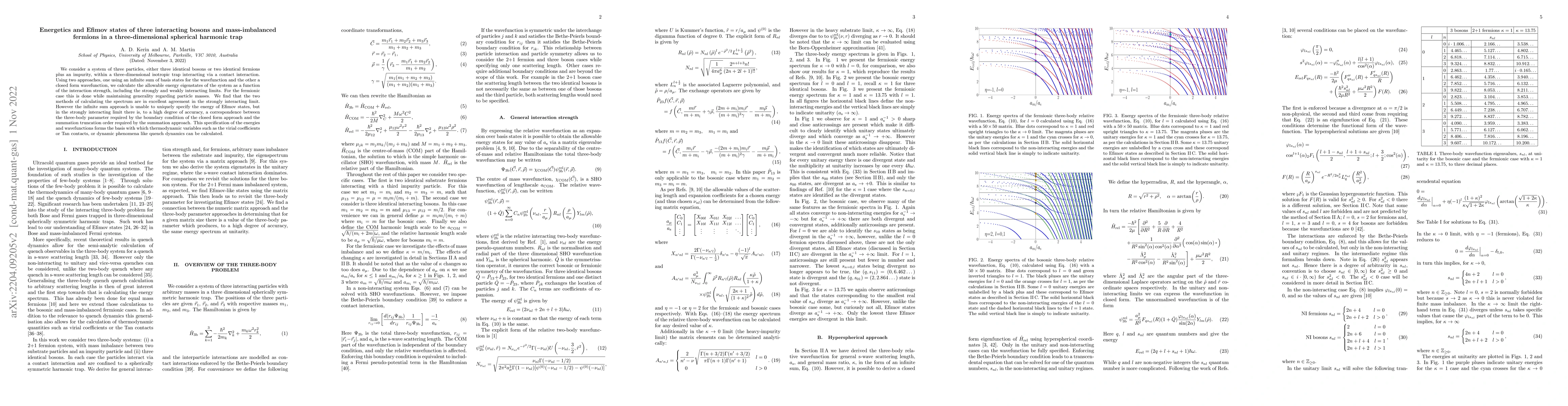 Thumbnail for Energetics of three interacting mass-imbalanced bodies in a
  three-dimensional spherical harmonic trap