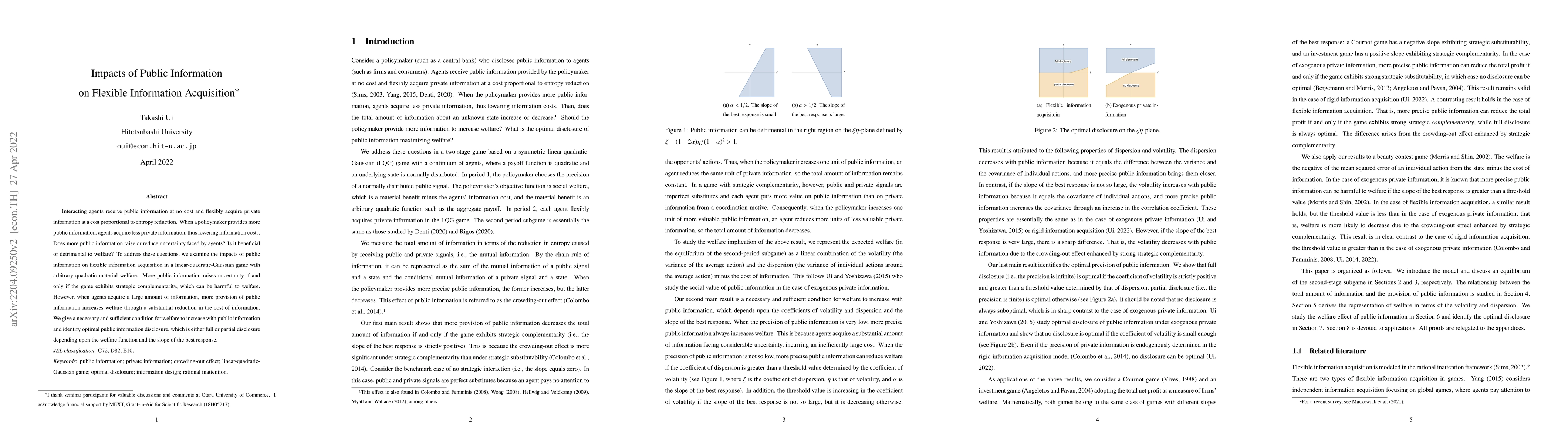 Thumbnail for Impacts of Public Information on Flexible Information Acquisition