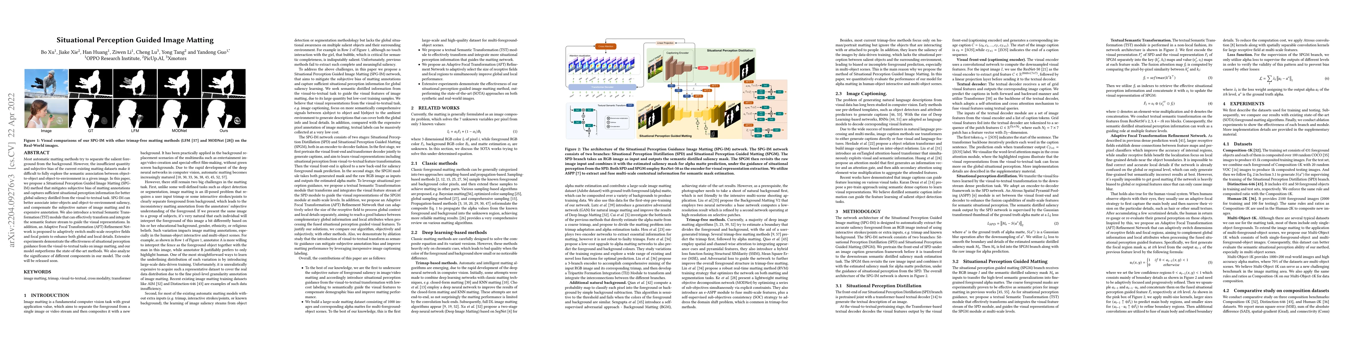 Thumbnail for Situational Perception Guided Image Matting