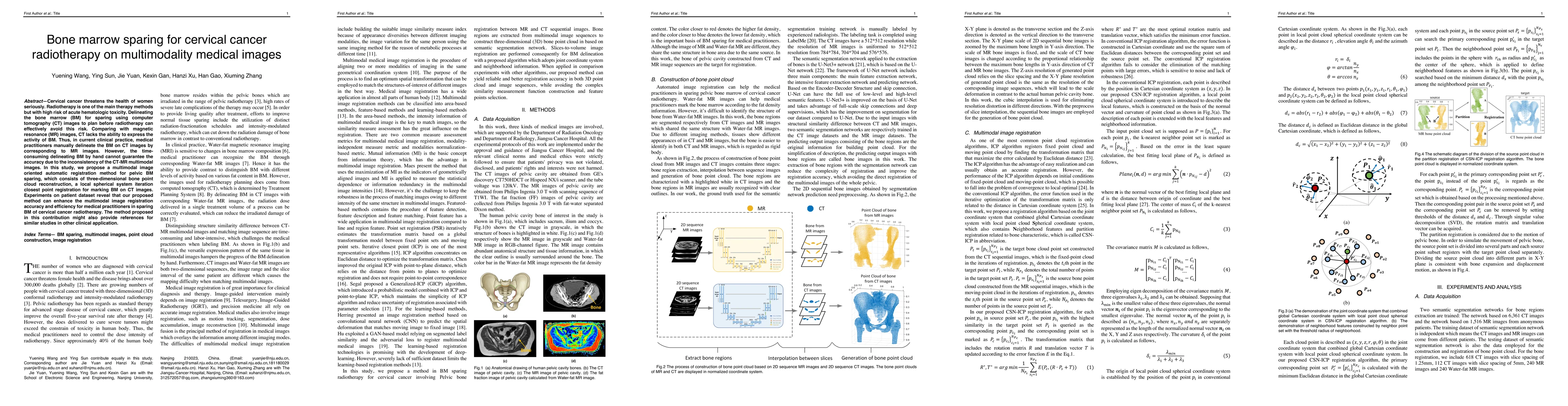 Thumbnail for Bone marrow sparing for cervical cancer radiotherapy on multimodality
  medical images