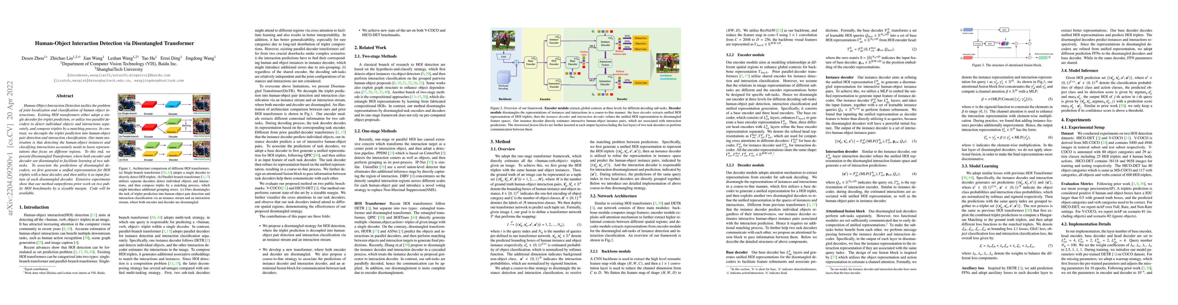 Thumbnail for Human-Object Interaction Detection via Disentangled Transformer