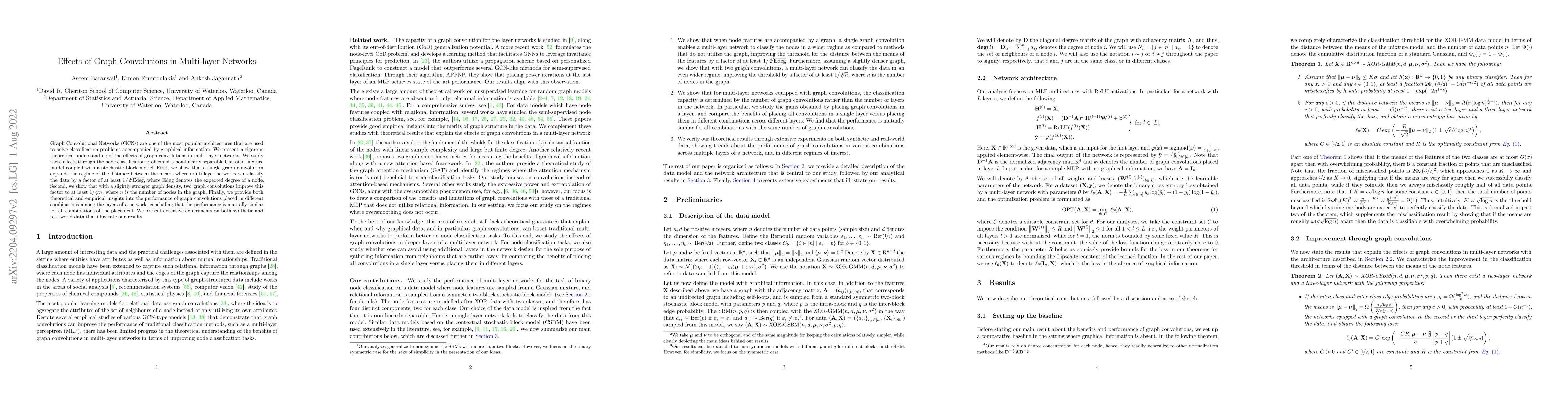 Thumbnail for Effects of Graph Convolutions in Multi-layer Networks