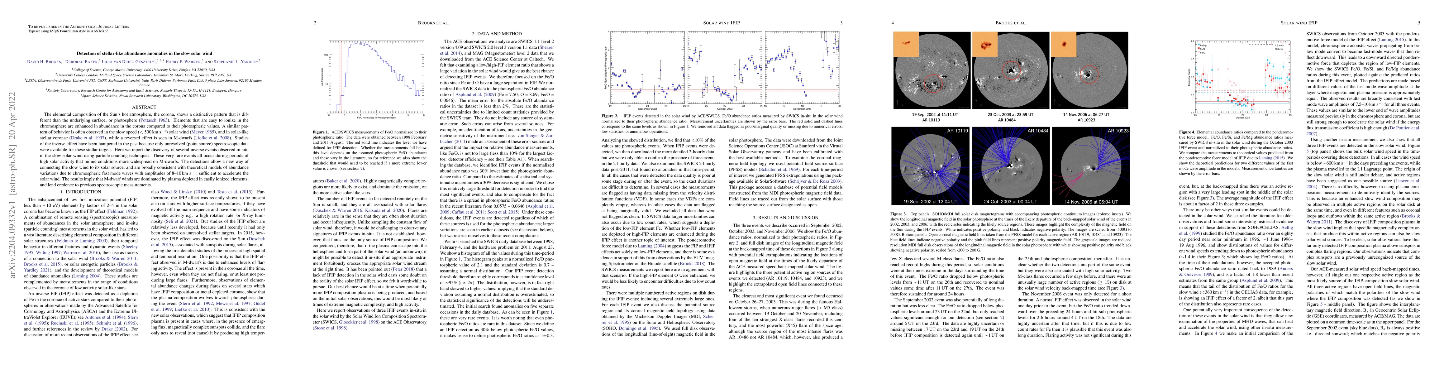 Thumbnail for Detection of stellar-like abundance anomalies in the slow solar wind