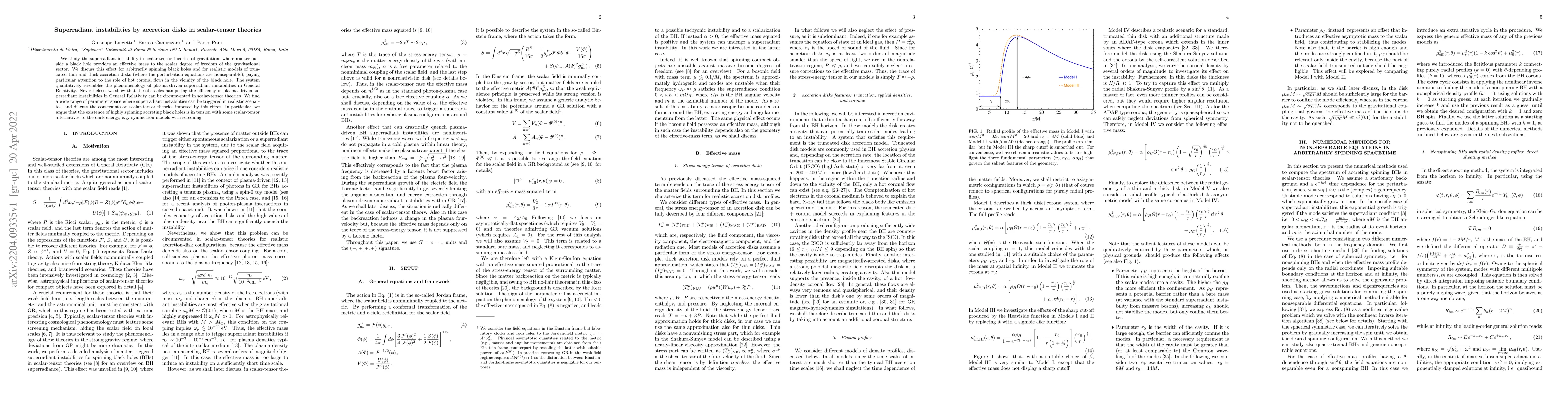 Thumbnail for Superradiant instabilities by accretion disks in scalar-tensor theories