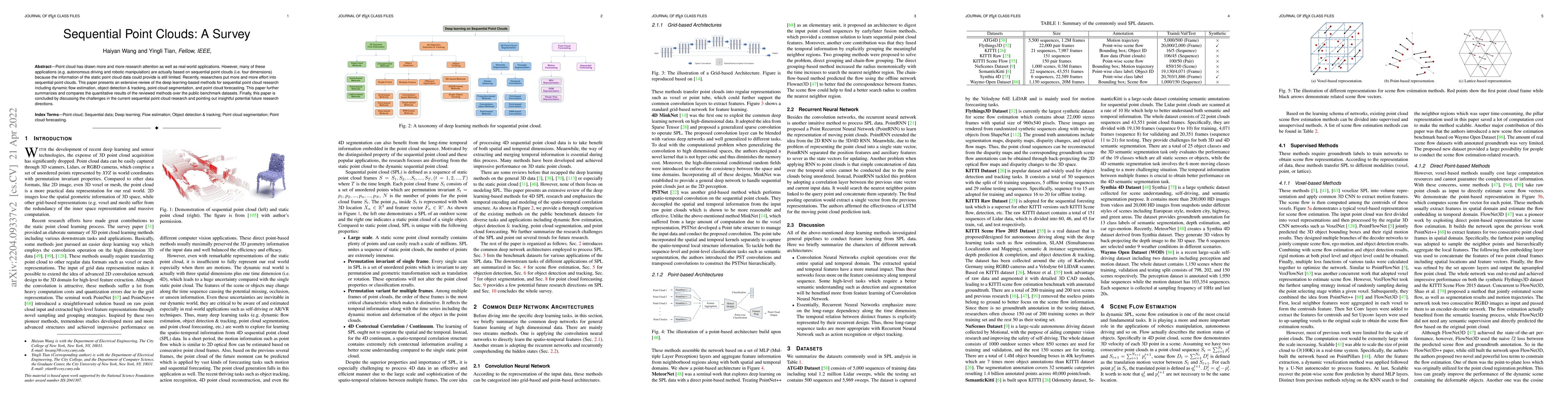 Thumbnail for Sequential Point Clouds: A Survey