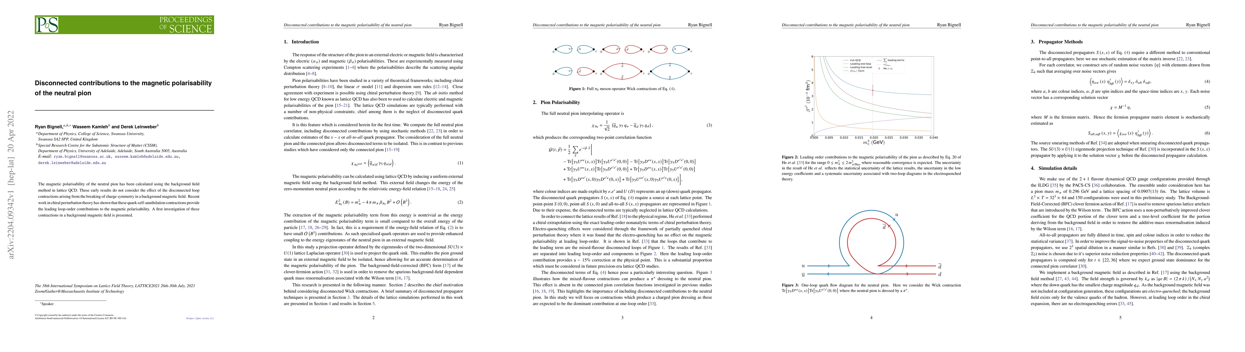 Thumbnail for Disconnected contributions to the magnetic polarisability of the neutral
  pion