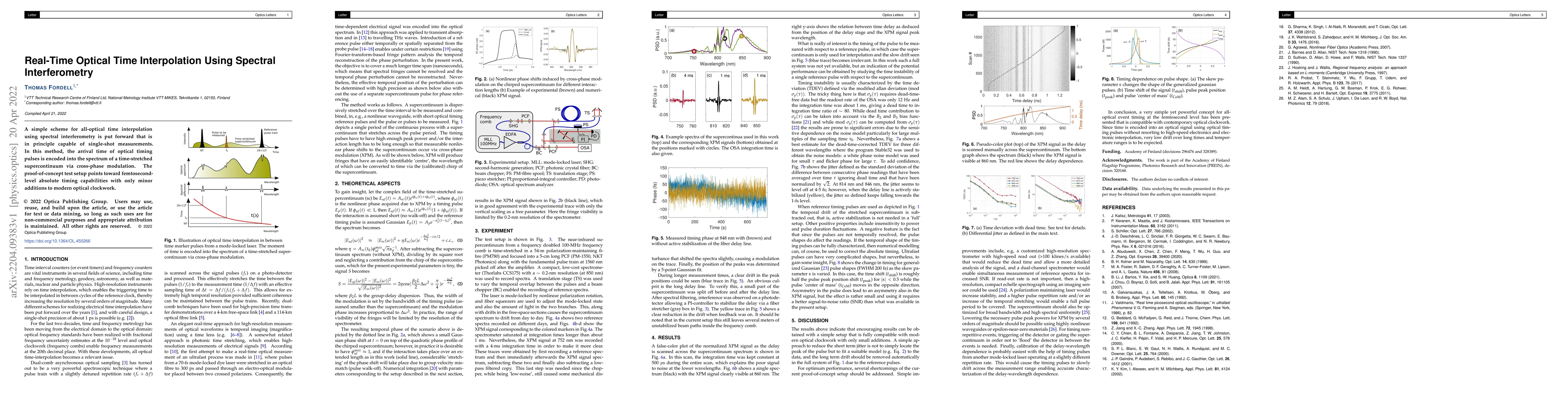 Thumbnail for Real-Time Optical Time Interpolation Using Spectral Interferometry