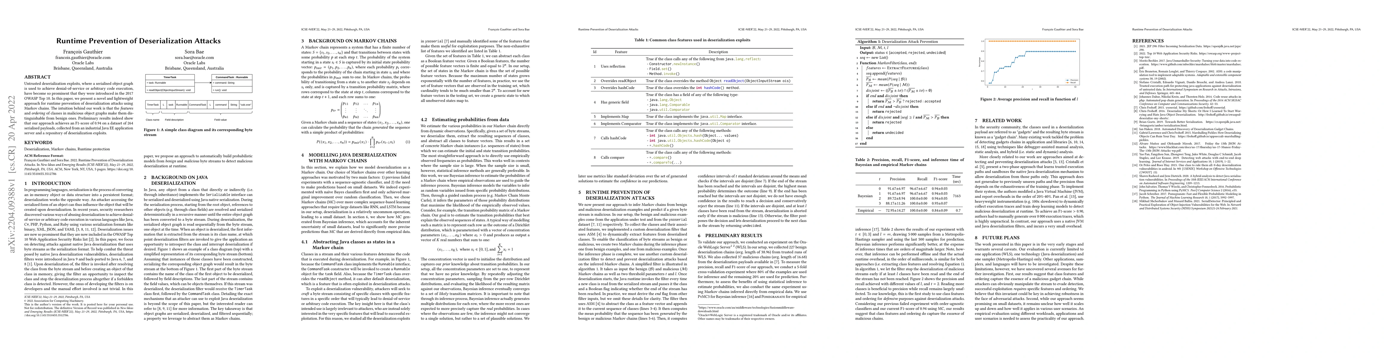 Thumbnail for Runtime Prevention of Deserialization Attacks