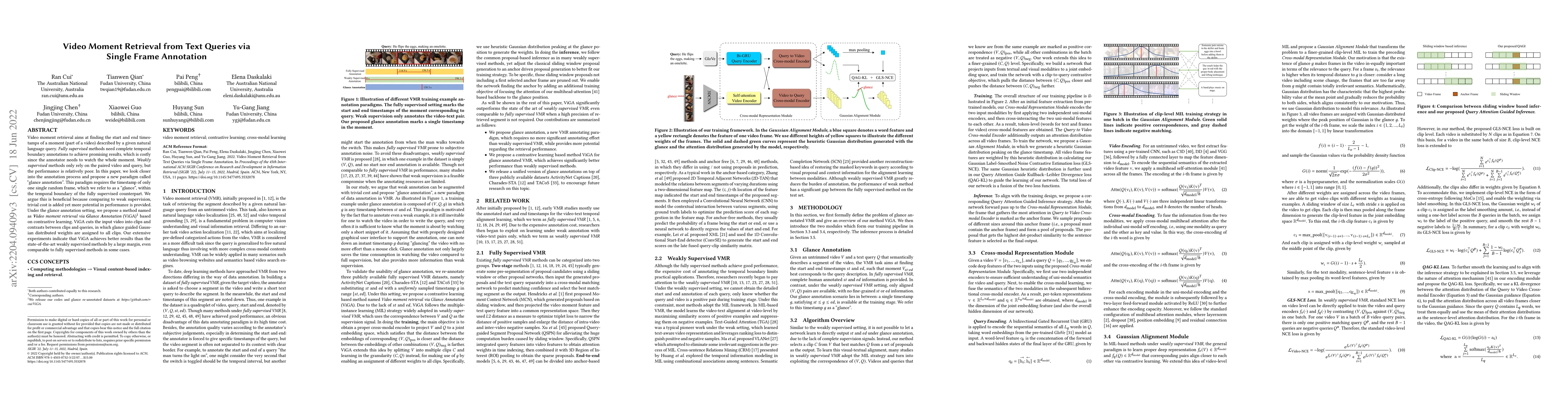 Thumbnail for Video Moment Retrieval from Text Queries via Single Frame Annotation