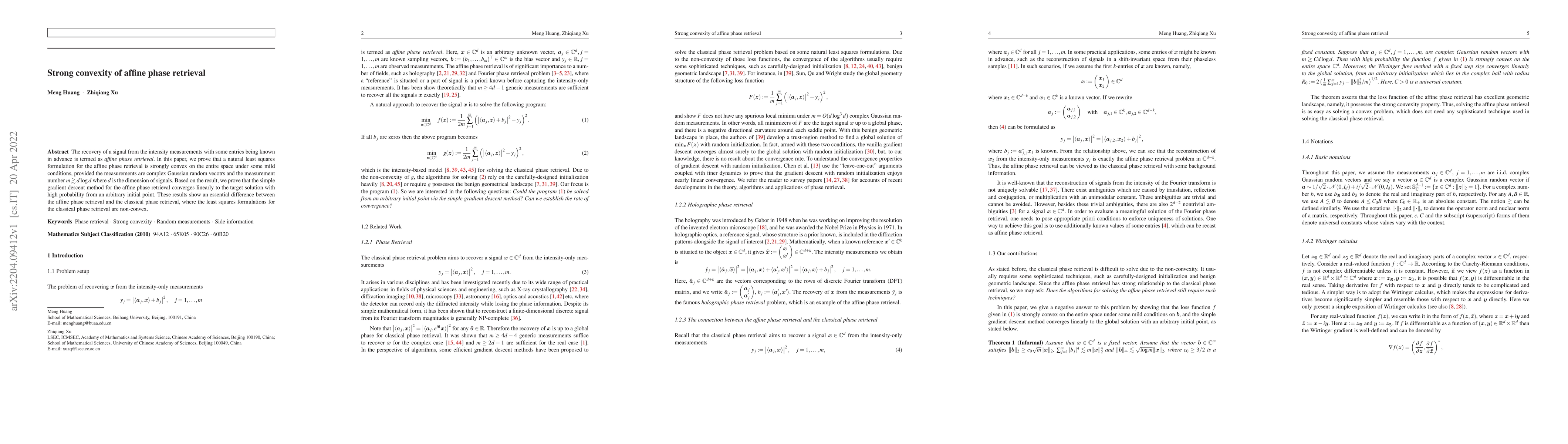 Thumbnail for Strong convexity of affine phase retrieval