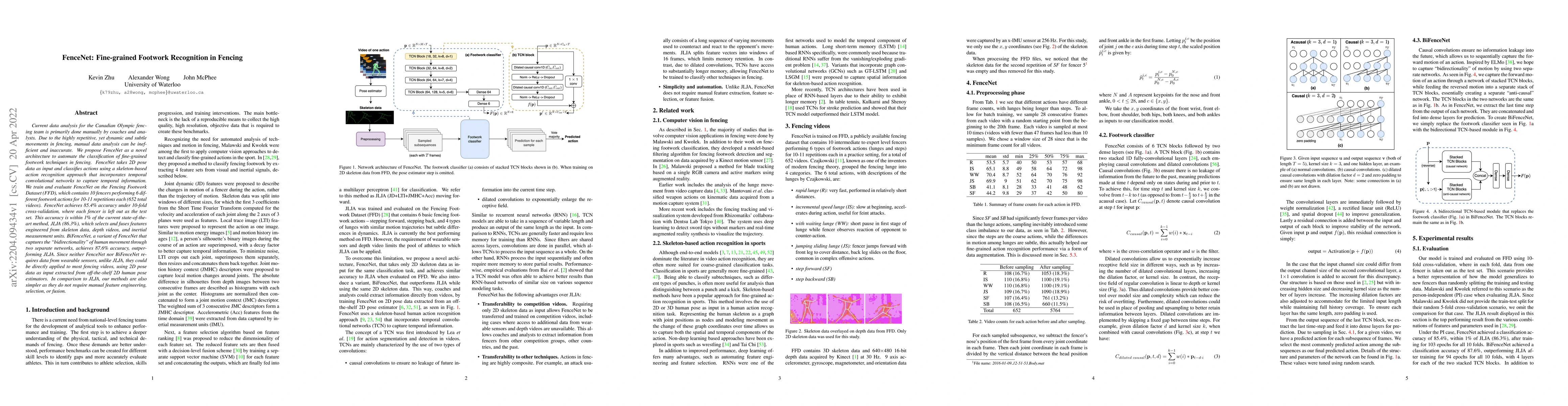 Thumbnail for FenceNet: Fine-grained Footwork Recognition in Fencing
