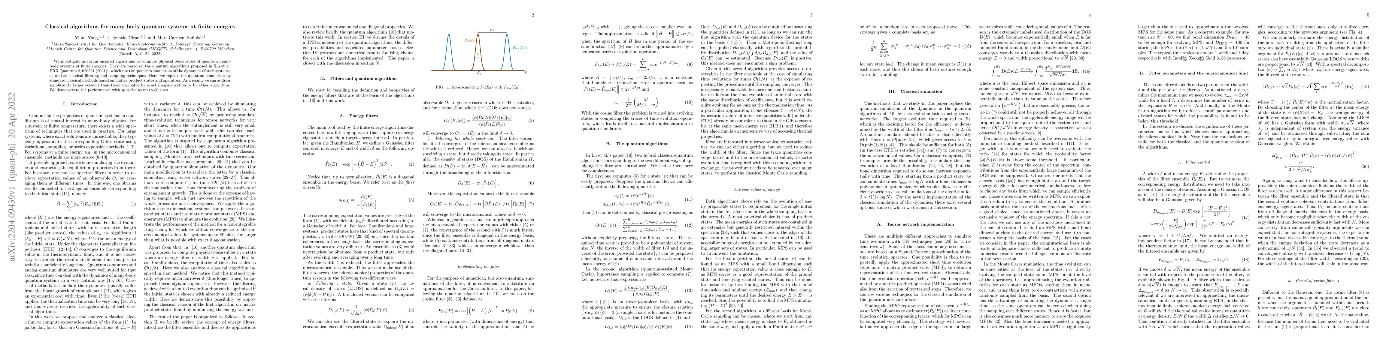 Thumbnail for Classical algorithms for many-body quantum systems at finite energies