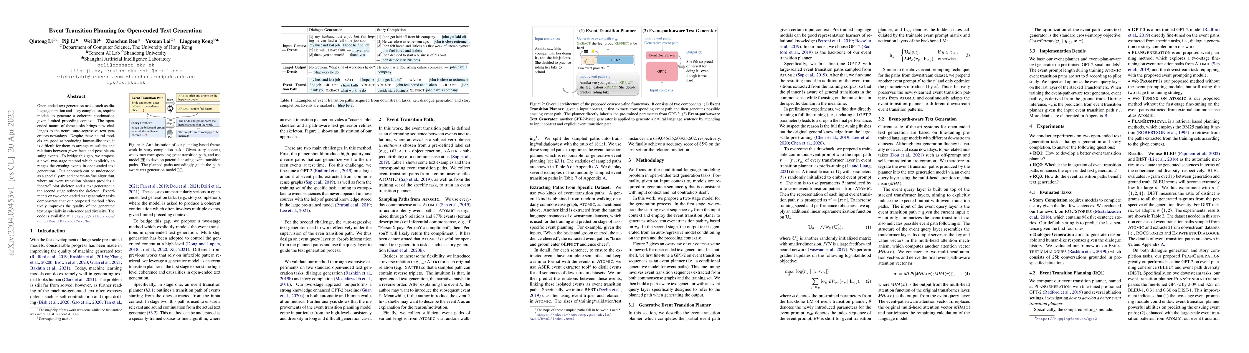 Thumbnail for Event Transition Planning for Open-ended Text Generation