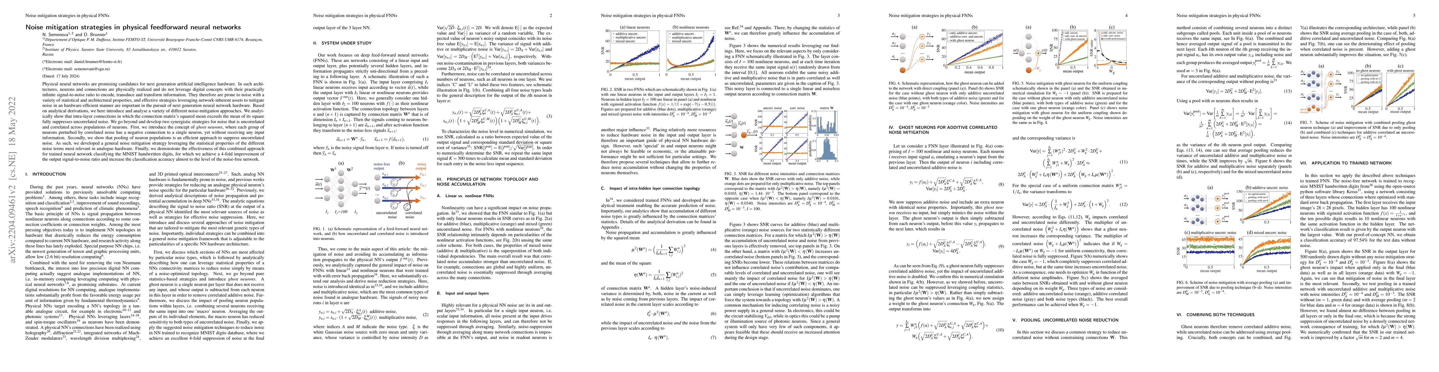 Thumbnail for Noise mitigation strategies in physical feedforward neural networks