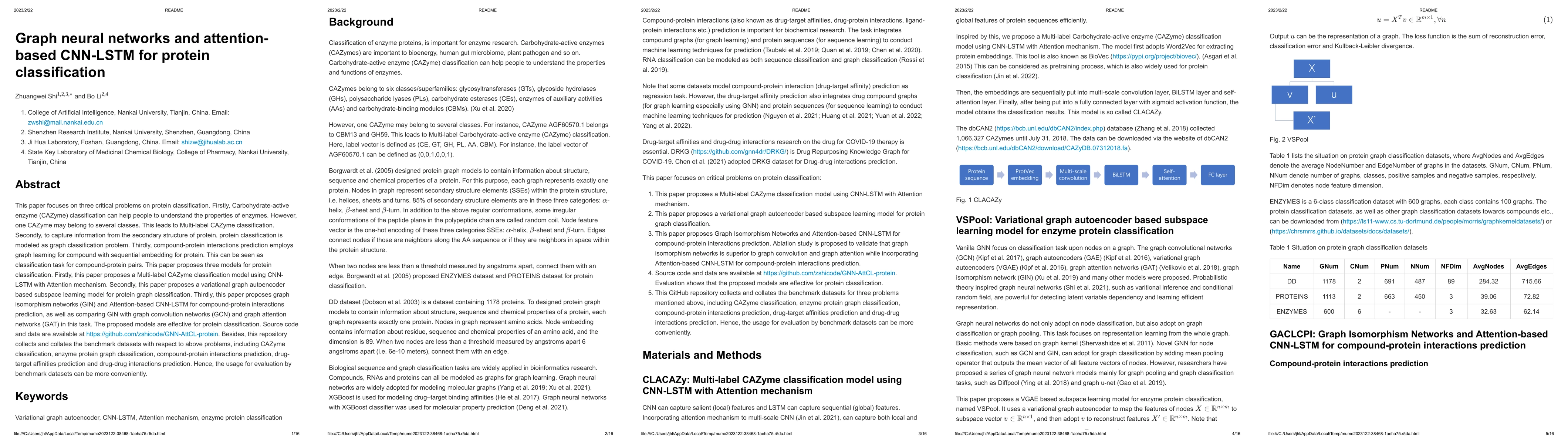 Thumbnail for Graph neural networks and attention-based CNN-LSTM for protein
  classification
