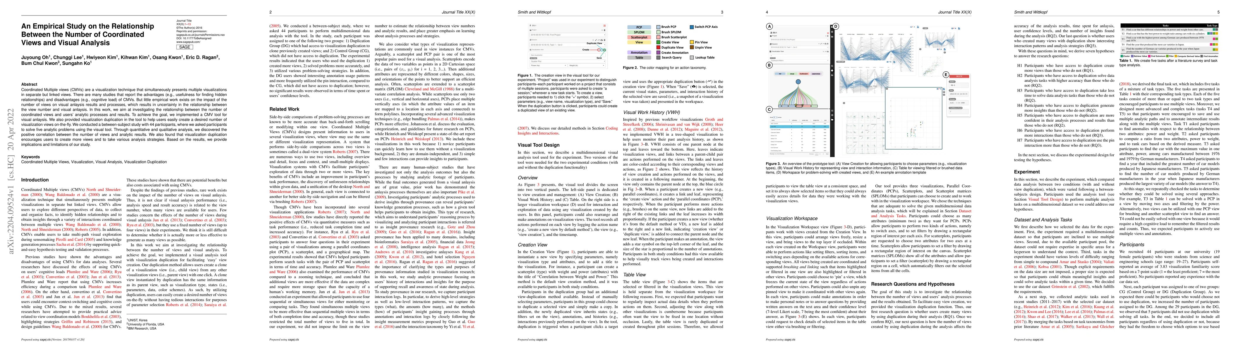 Thumbnail for An Empirical Study on the Relationship Between the Number of Coordinated
  Views and Visual Analysis