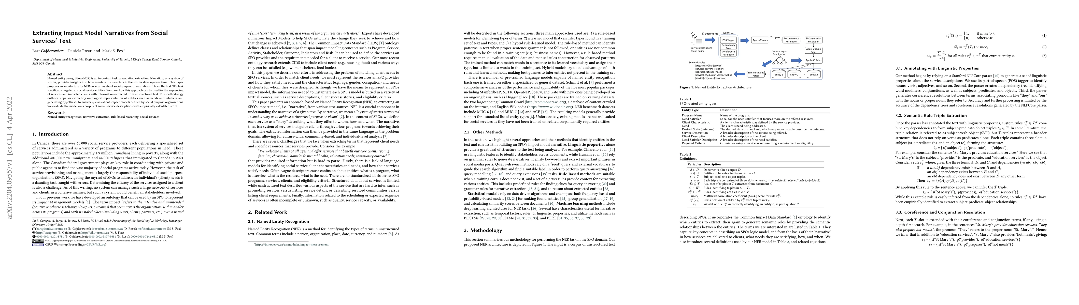 Thumbnail for Extracting Impact Model Narratives from Social Services' Text
