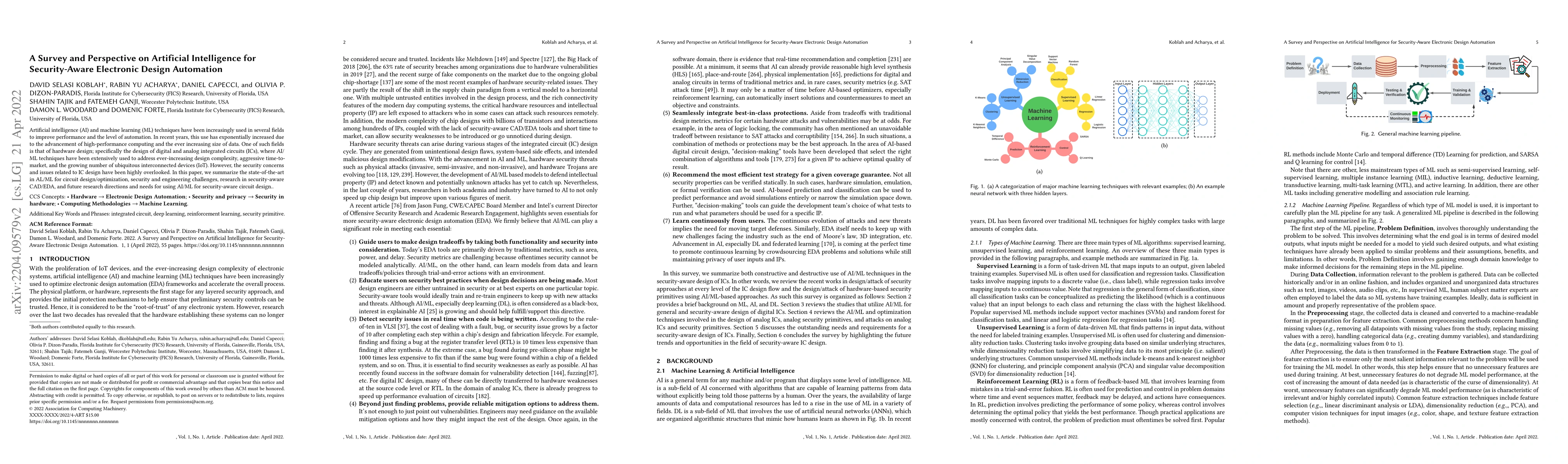 Thumbnail for A Survey and Perspective on Artificial Intelligence for Security-Aware
  Electronic Design Automation