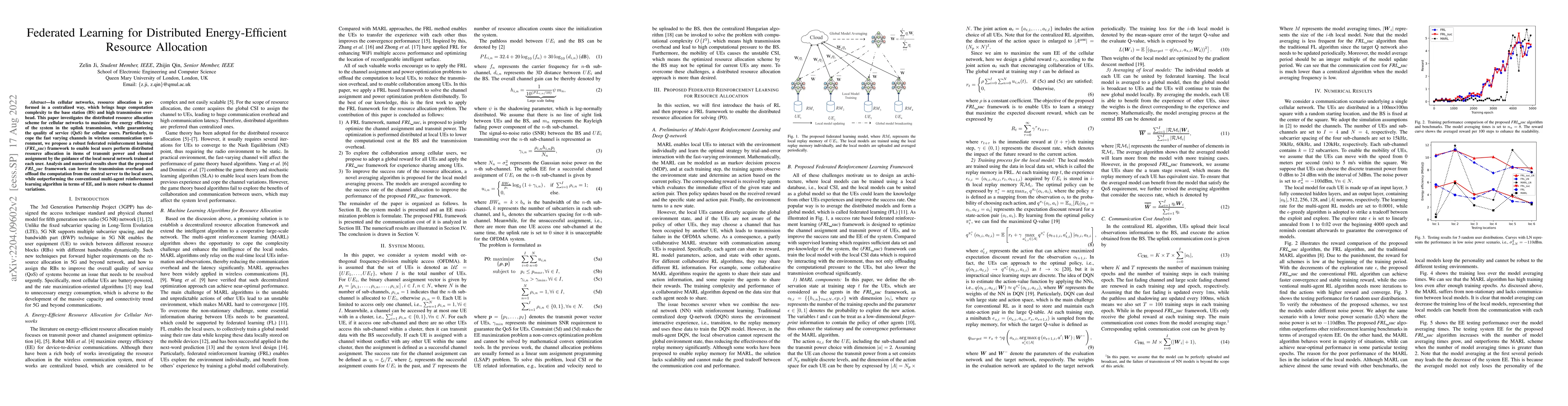 Thumbnail for Federated Learning for Distributed Energy-Efficient Resource Allocation