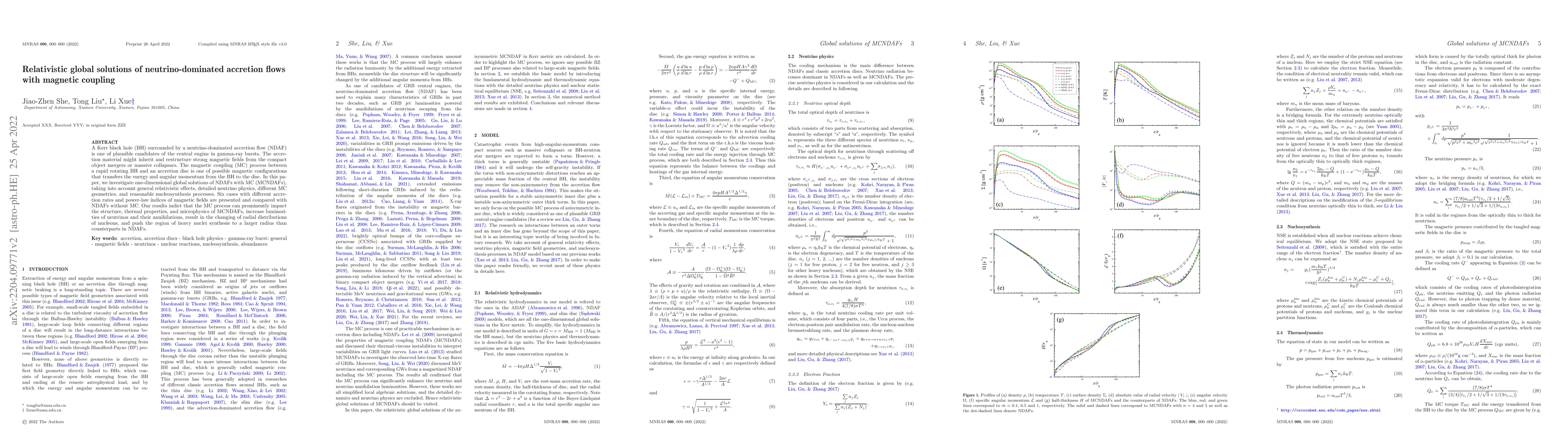 Thumbnail for Relativistic global solutions of neutrino-dominated accretion flows with
  magnetic coupling