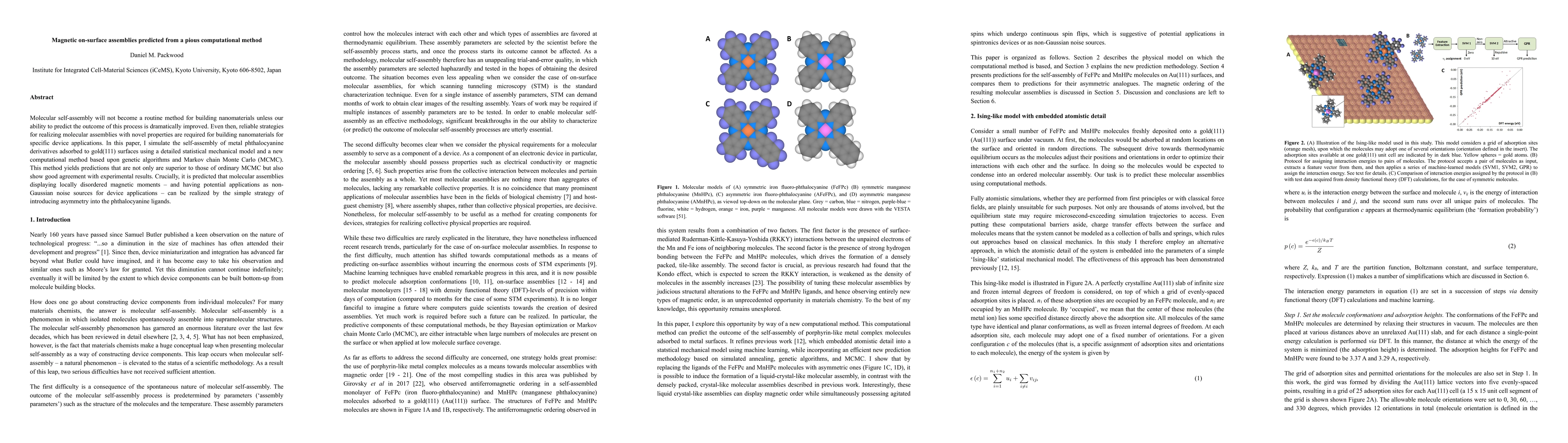 Thumbnail for Magnetic on-surface assemblies predicted from a pious computational
  method